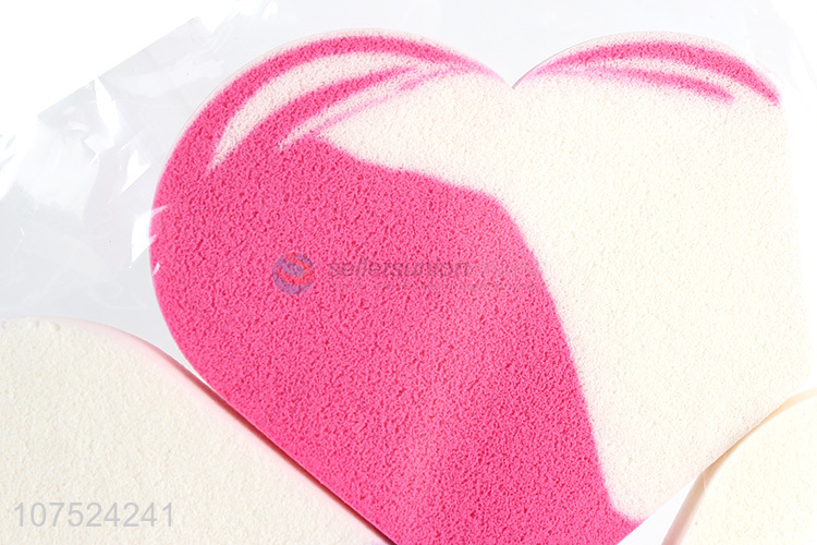 Unique Design Heart Shape Sponge Powder Puff Makeup Puff