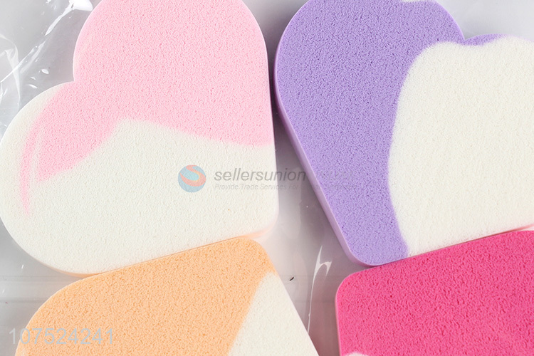 Unique Design Heart Shape Sponge Powder Puff Makeup Puff