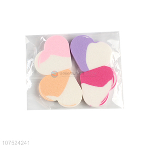 Unique Design Heart Shape Sponge Powder Puff Makeup Puff