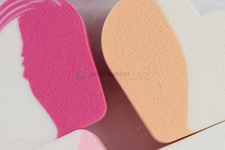 Lovely Design Heart Shape Powder Puff Fashion Makeup Sponge