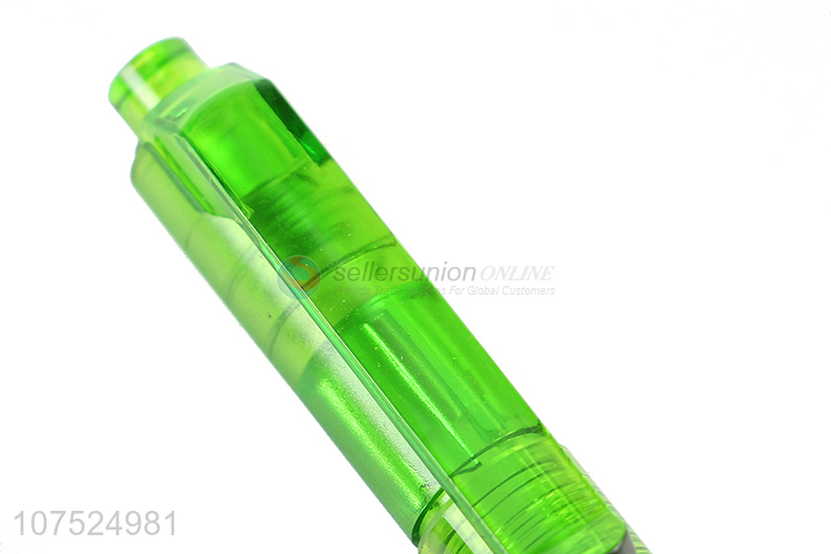 High Quality Plastic Colorful Transparent Ballpoint Pen