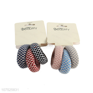 Wholesale 3pcs chunky hair string hair ties ponytail holder