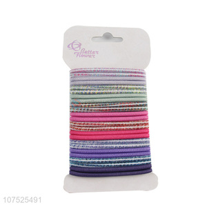 Hot sale 24pcs elastic hair rings girls women hair ties