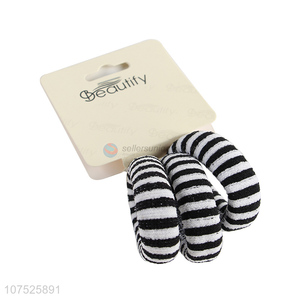 Good sale 3pcs chunky elastic hair rings girls women hair ties