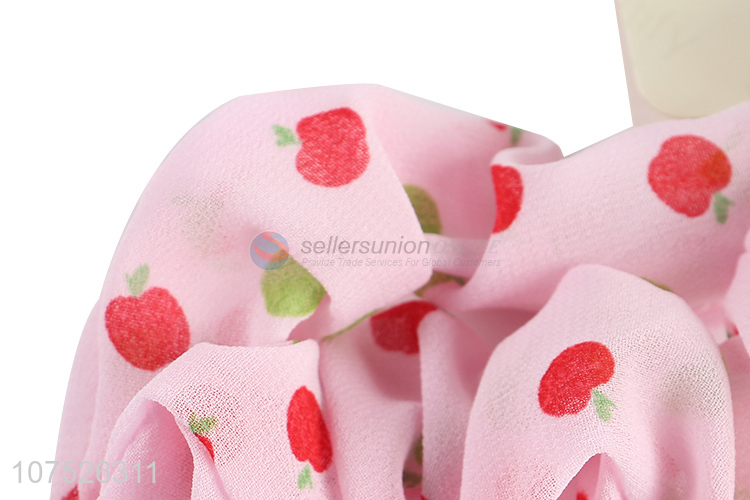 Promotional girls hair band hair scrunchies for ladies