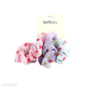 Promotional girls hair band hair scrunchies for ladies