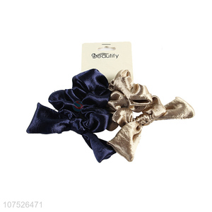 China factory elastic hair scrunchies ladies hair bands