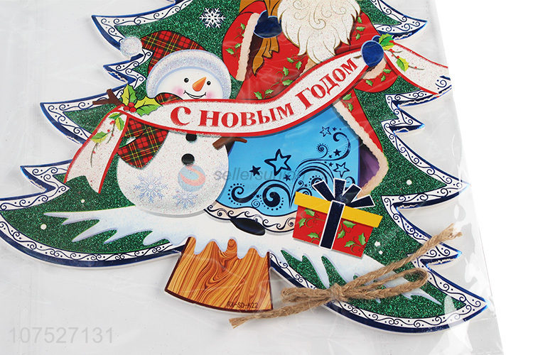 Fashion Christmas Tree Shape Christmas Hanging Decoration Stickers