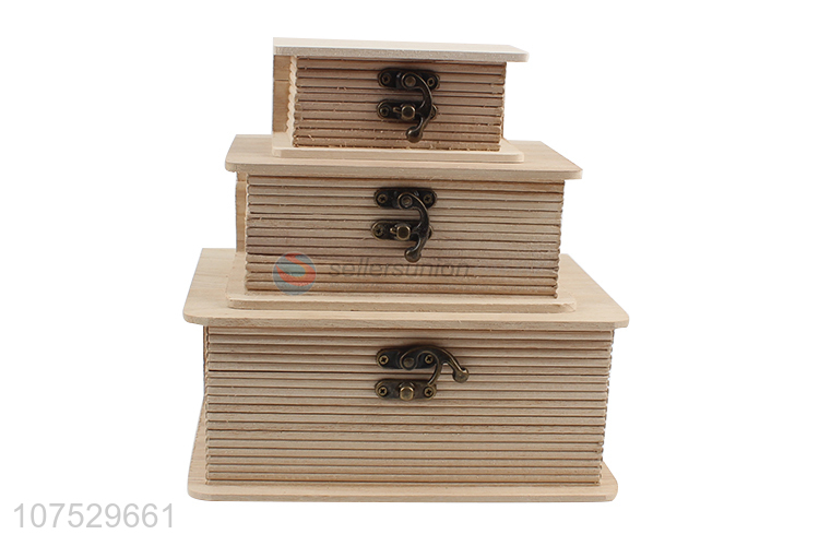 Best selling wooden packaging box jewelry case gift box