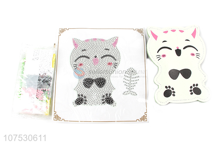 Hot selling diy cartoon cat diamond painting sticker coin wallet