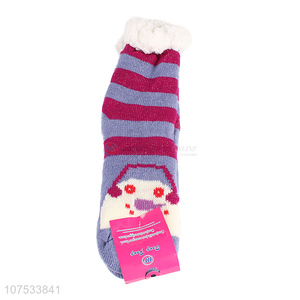 Latest arrival ladies fuzzy winter floor socks slipper socks