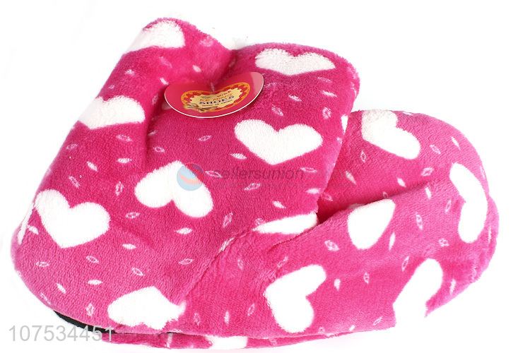 New design ladies home boots plush floor slippers