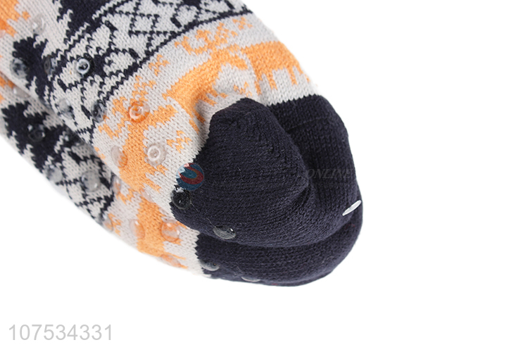 Wholesale women fleece slipper socks cozy floor socks