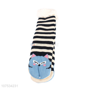 Popular products women winter socks fleece-lined slipper socks