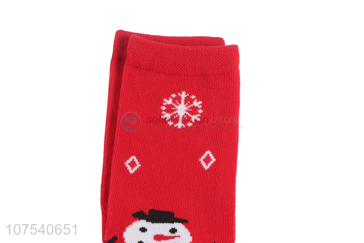 Good Quality Christmas Decoration Colorful Long Socks For Women