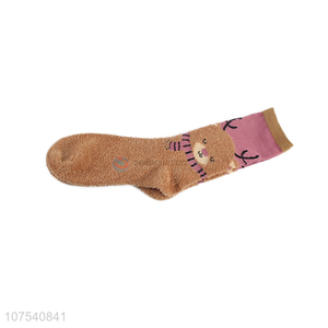 Popular Cartoon Bear Pattern Breathable Socks For Women