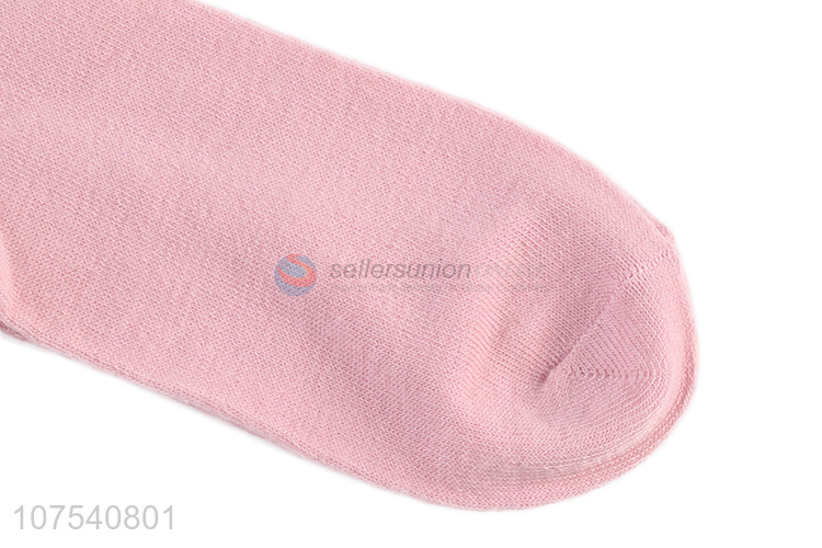 Hot Selling Pure Color Socks Breathable Sock For Women