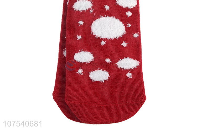 Wholesale Santa Claus Pattern Colorful Long Socks For Women