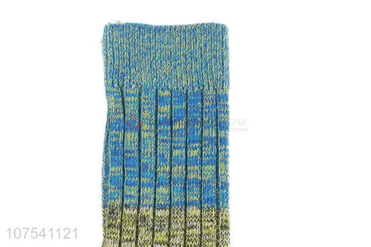 High Quality Colorful Knitted Socks Ladies Cotton Socks