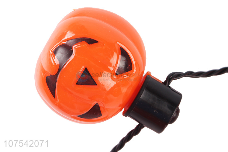 Wholesale Flashing Light Up Pumpkin Necklace Halloween Bulb Light