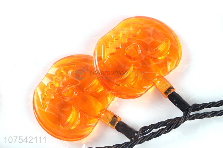 Best Price Halloween Bulb Light Flashing Light Up Pumpkin Necklace