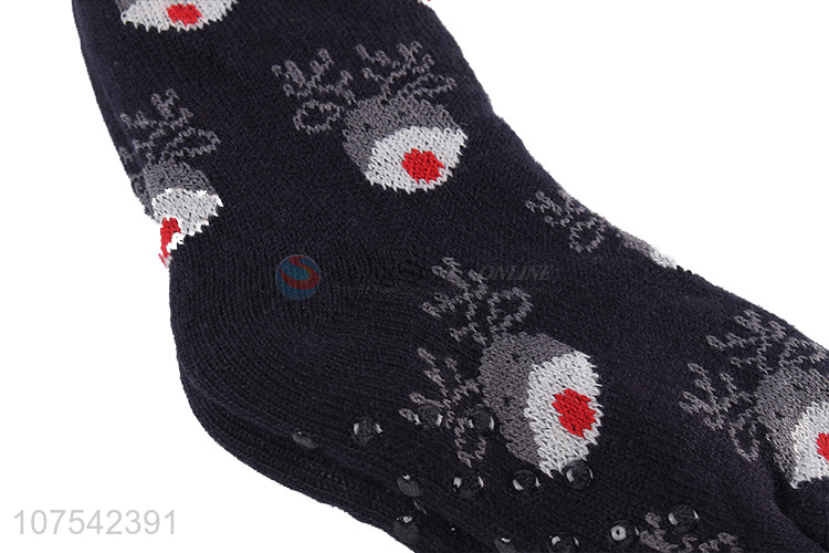 Wholesale Winter Warm Socks Christmas Gift Adult Floor Indoor Anti Slip Socks