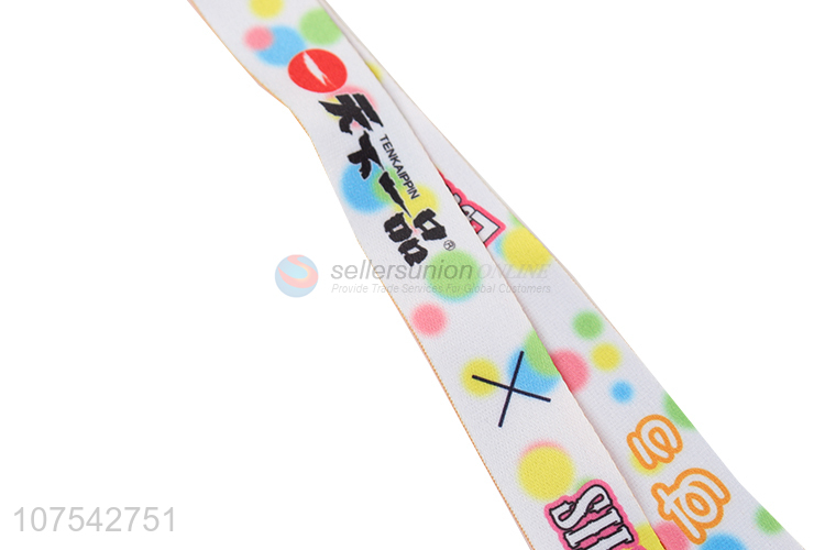 Fashion Polyester Thermal Transfer Neck Lanyard Cell Phone Lanyard