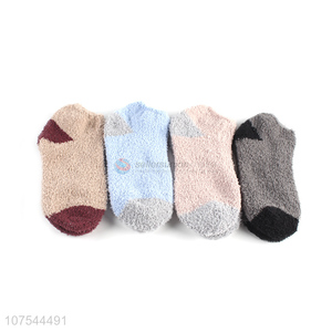 Competitive Price Comfortable Half Fleece Boat Socks Invisible Socks