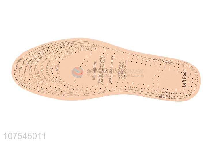 High Sales Yellow Eva White Non-Woven Perforated Insoles Health Breathable Insoles