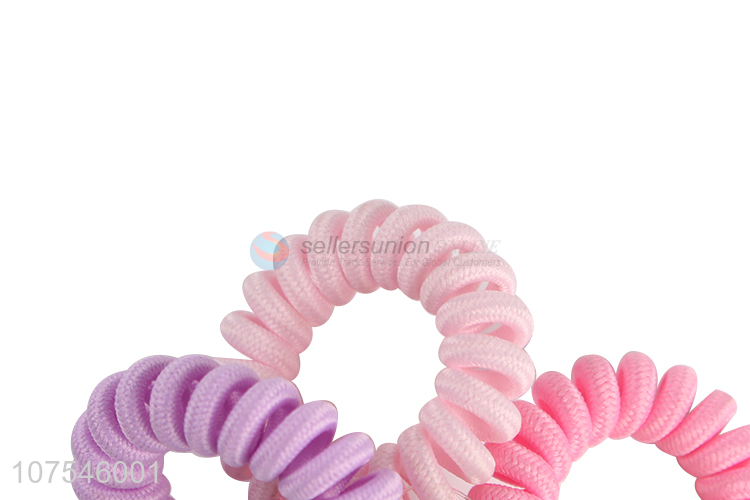 Best Price Hair Accessories Telephone Wire Plastic Elastic Hair Rings