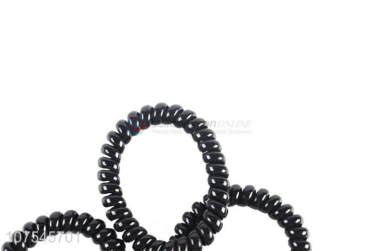 Wholesale Hair Accessories Fashion Telephone Line Black Hair Ring