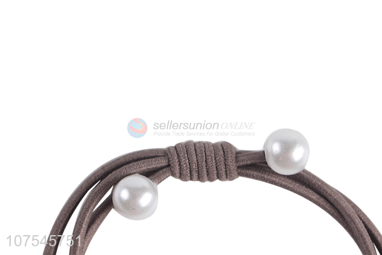 Wholesale Pearl Decoration Elastic Hair Band Fashion Hair Rings