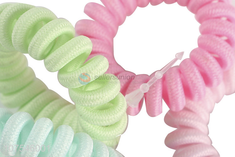 Best Price Hair Accessories Telephone Wire Plastic Elastic Hair Rings