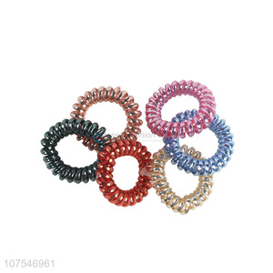 Cheap Price Hair Accessories Hair Ties Plastic Telephone Wire Hair Rings