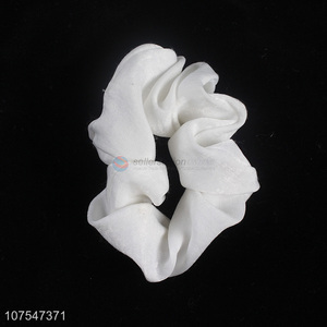 Cheap Price Hair Band Simple White Hair Ties Elastic Hair Ring