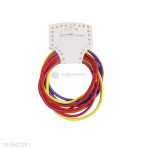 Unique Design Elastic Hair Ties Colorful Elastic Hair Ring