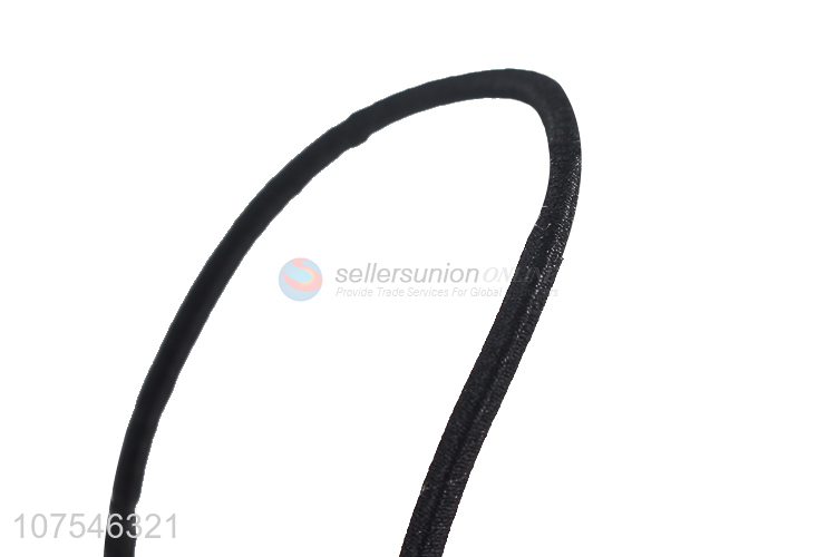 Hot Selling Fashion Round Balck Hair Band Elastic Hair Ring