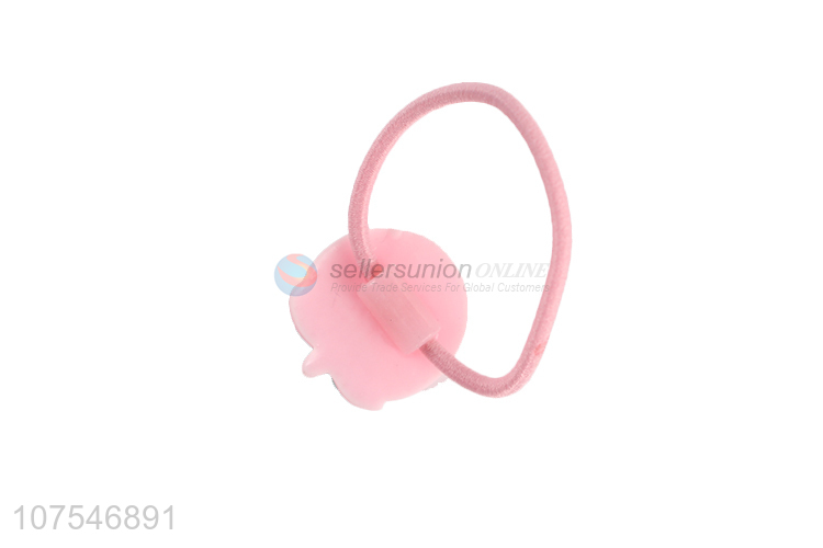 Factory Price Cute Strawberry Decoration Hair Ring Elastic Hair Band