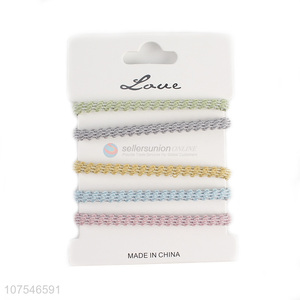 Good Quality Fashion Headwear Colorful Elastic Hair Rings