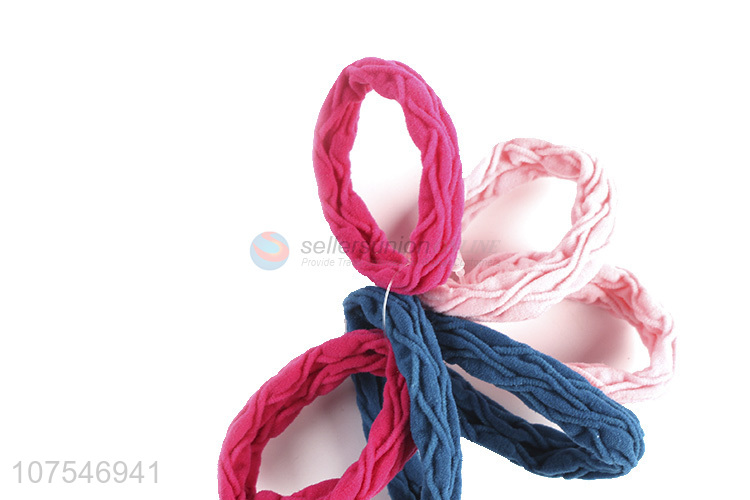 Hot Selling Solid Color Elastic Hair Ring Colorful Hair Band