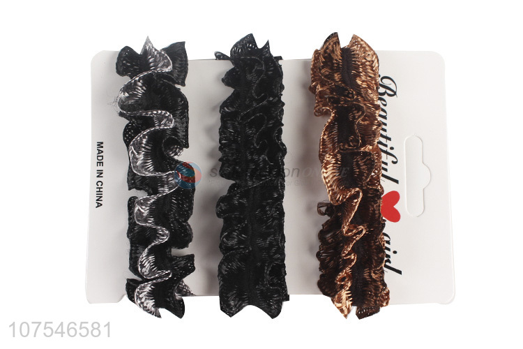 Wholesale 3 Pieces Elastic Hair Rings Fashion Hair Accessories