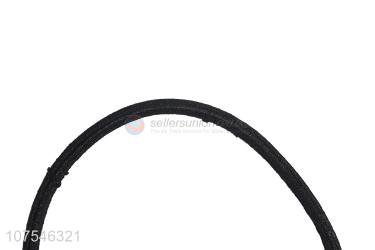 Hot Selling Fashion Round Balck Hair Band Elastic Hair Ring