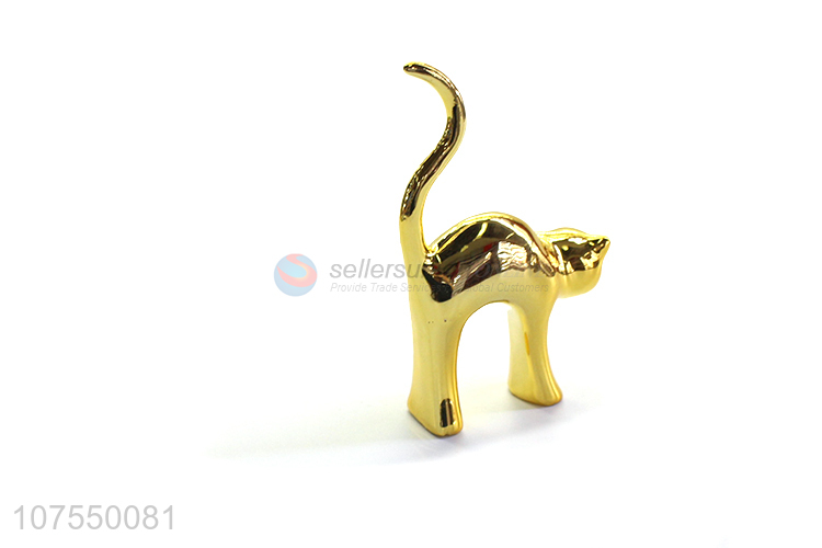 Wholesale Ceramic Porcelain Animal Cat Figurine For Table Top Decoration