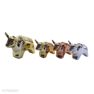 Suitable Price Cow Shape Ceramic Ornaments Fashion Ornaments Gifts