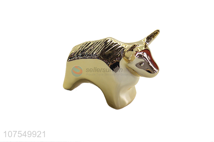 Suitable Price Cow Shape Ceramic Ornaments Fashion Ornaments Gifts