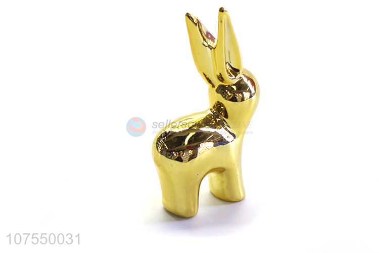 Wholesale Home Decoration Accessories Living Room Ceramic Rabbit Figurine