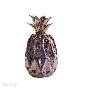 Wholesale Price Ceramic Pineapple Shape Ornaments Home Decoration Accessories