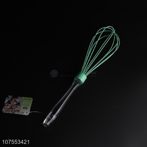 Custom Transparent Plastic Handle Egg Whisk Egg Breaker