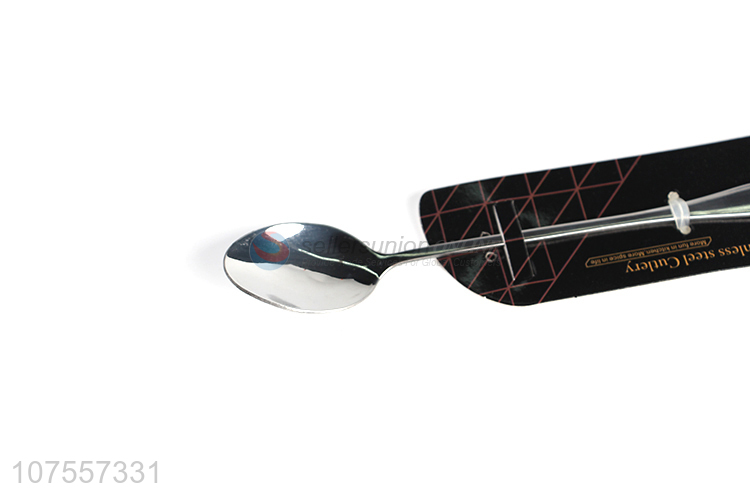 Hot sale stainless steel dessert spoon metal ice cream spoon