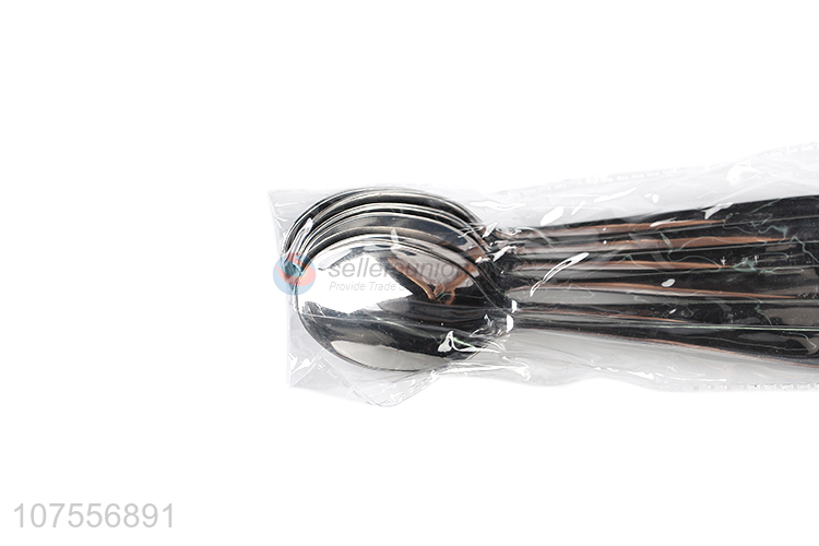 Bottom price silver cutlery stainless steel tea spoon flatware